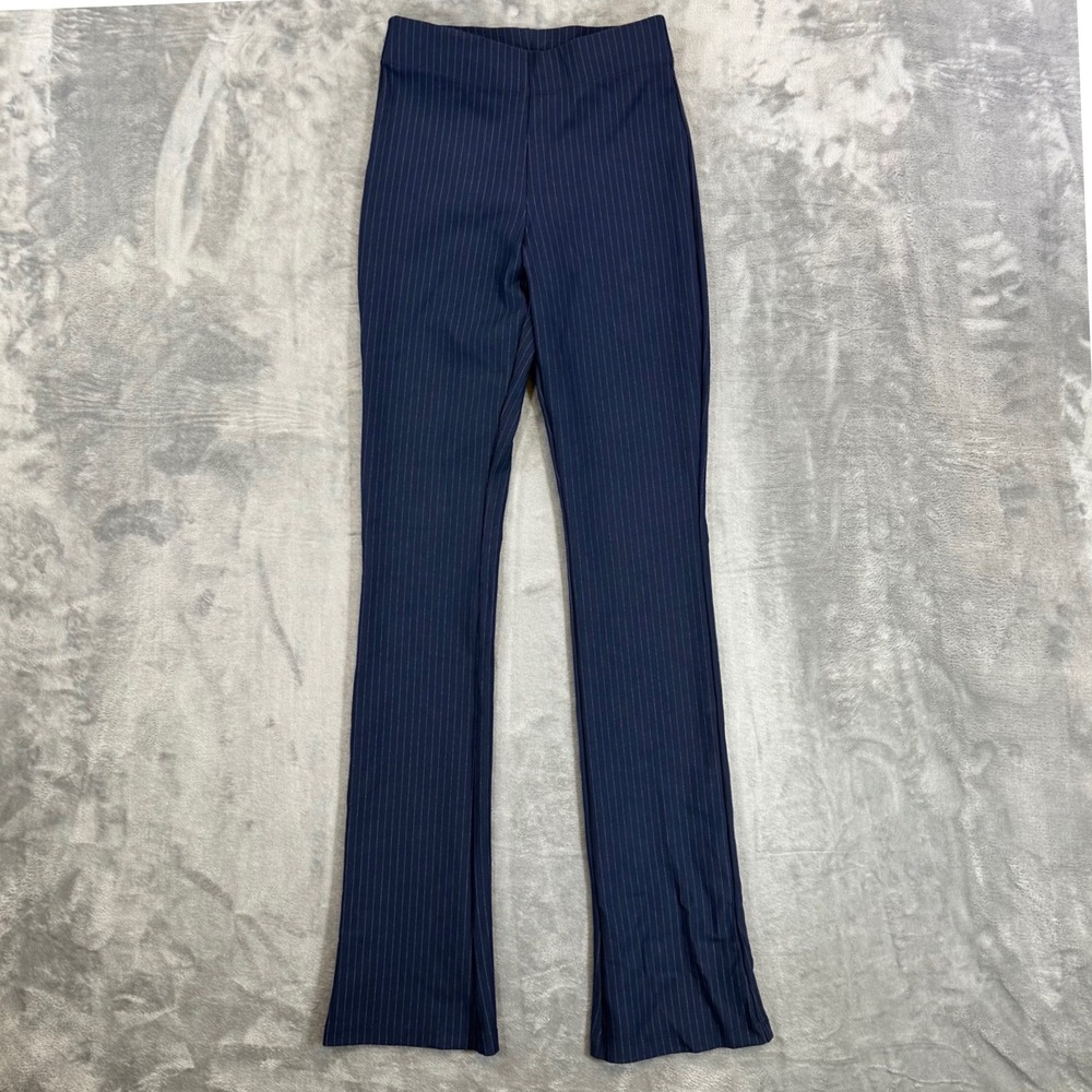 Good American Flare Leggings Women's Size M Navy Blue High Rise Pull On Pants